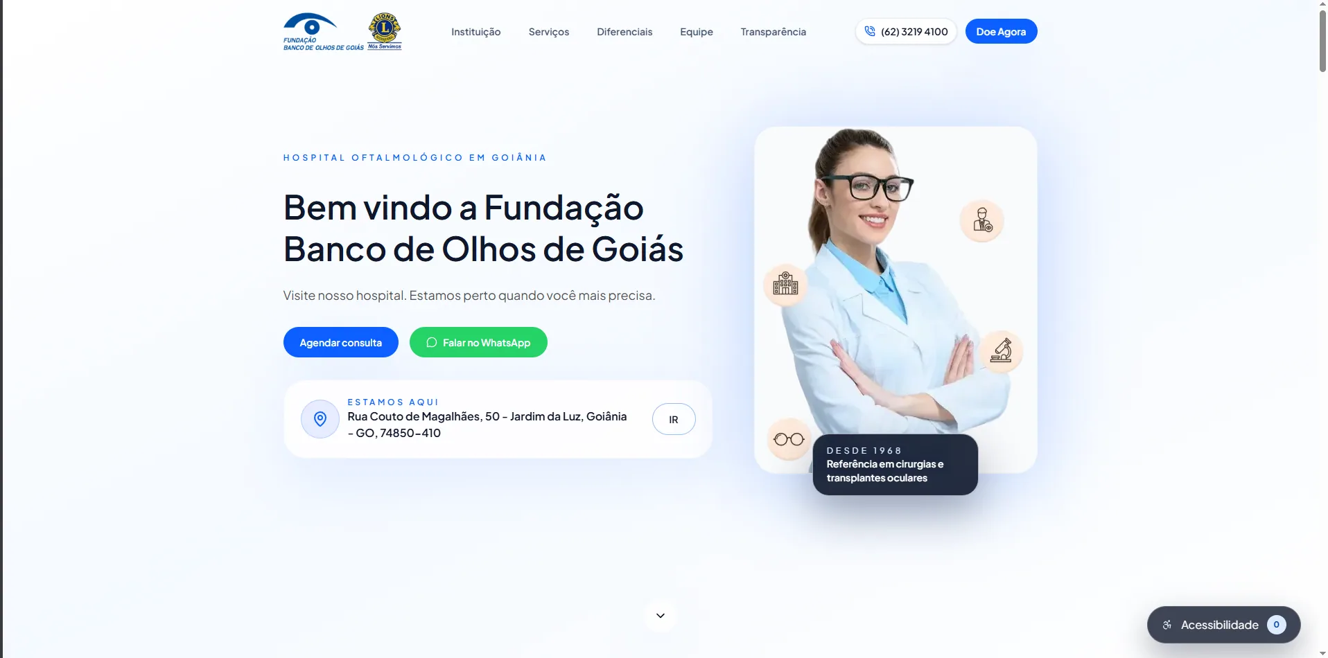 Institutionelle Website - Augenbank-Stiftung